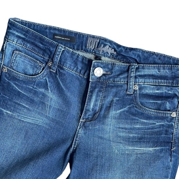 Kut From The Kloth Farrah Baby Bootcut Mid-Rise Jean Size 6 Inseam 28.5" - Picture 3 of 11